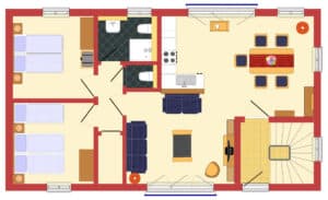 Grundriss Appartement 2